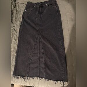 H&M Black Denim Skirt